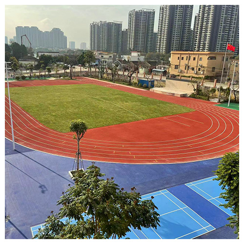 广东中山东凤镇中心小学无缝预制型跑道