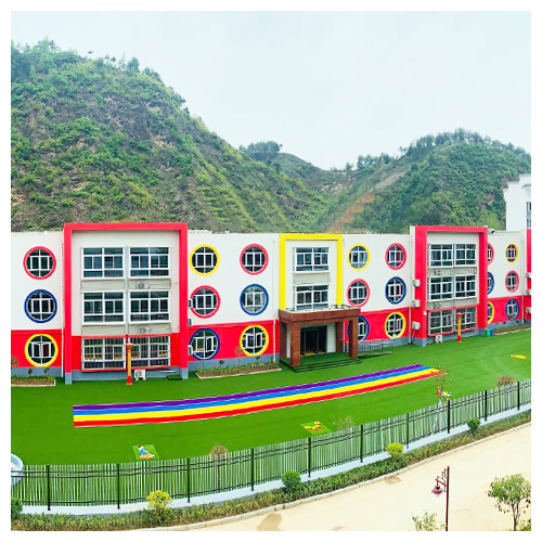 广东高坝店镇中心幼儿园人造草坪跑道